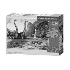 Puzzle - A dinoszauruszok vilga, 60 db