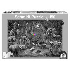 Puzzle - Afrikai llatok, 150 db