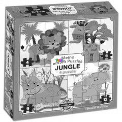 Puzzle - Dzsungel, 4 az 1-ben