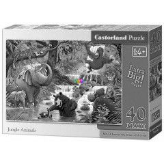 Puzzle - Dzsungel llatok, 40 db