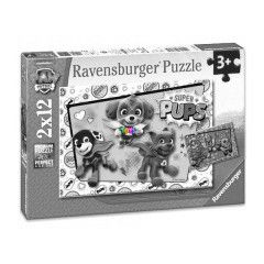 Puzzle - Mancs rjrat Super kutyik, 2 x 12 db