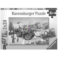 Puzzle - Munkagpek, 2 x 24 db