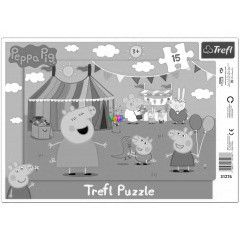 Puzzle - Peppa malac vidmparkban, 15 db