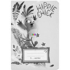 3. osztlyos vonalas fzet - Angry Birds Hippie Chick, A5, 12-32