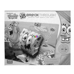 3D dombortott puzzle - SpongyaBob