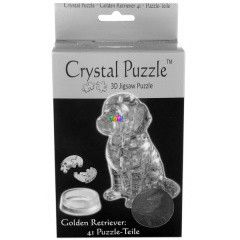 3D kristly puzzle - Golden retriever, 41 db