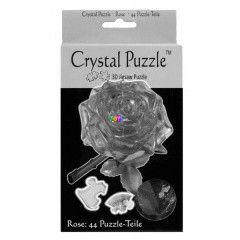 3D kristly puzzle - Rzsaszn rzsa, 44 db