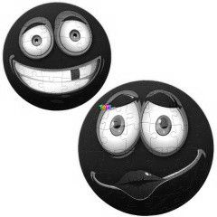 3D Puzzle - Face Ball piros arcok, 96 db