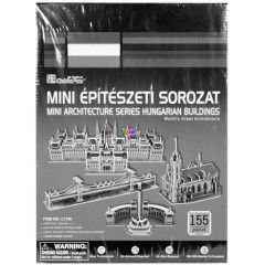 3D puzzle - Mini ptszeti sorozat - Magyarorszgi pletek, 155 db