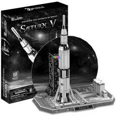 3D puzzle - Saturn V holdrakta, 68 db