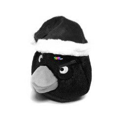 Angry Birds - Fekete madr, 20 cm, karcsonyi plssfigura hanggal