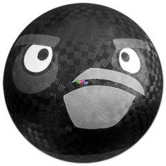 Angry Birds - Fekete madr gumilabda, 20 cm