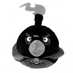 Angry Birds Space - Fekete madr plssfigura hanggal, 13 cm