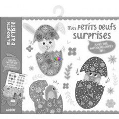 Auzou - Paprdekorci kszt szett matrickkal - Hsvti meglepets tojsok