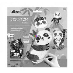 Avenir - 3D kpkarckszt szett - Fuzzy Panda macik