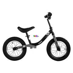 Babybike futbicikli csengvel, fekete-narancssrga