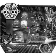 Bakugan - 5 db-os harci csomag - Aurelus Cloptor, Pyrus Trhyno