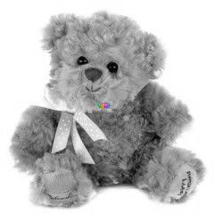 Barbara szletsnapi plssmack - kk-rzsaszn masnival, 21 cm