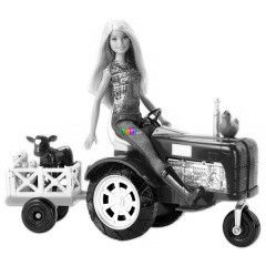 Barbie - Baba traktorral