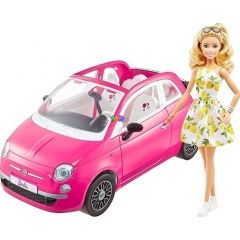 Barbie - Barbie baba, Fiat 500 autóval
