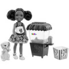 Barbie - Barna br Chelsea popcorn gppel s kiskutyval