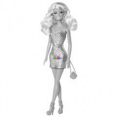 Barbie - Bulizs Barbie, csillog lila ruhban