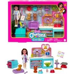 Barbie - Chelsea állatorvos játékszett