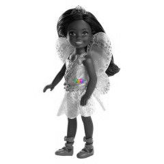 Barbie Chelsea - Barna br baba szivrvnyos ruhban