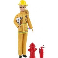 Barbie - Deluxe karrier játékszett - Tűzoltó