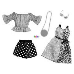Barbie Divatrlet - Polka pttys ruha szett
