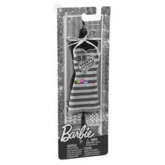 Barbie - Divatos ruhk - srga-lila cskos ruha