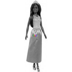 Barbie Dreamtopia - Barna br hercegn baba lila szoknyban