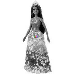 Barbie Dreamtopia - Barna-kk haj hercegn baba
