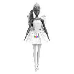 Barbie Dreamtopia - Lila haj, barna br Tndr baba