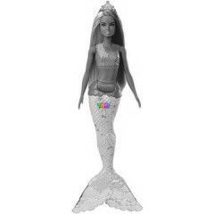 Barbie Dreamtopia - Pink-lila haj sell baba