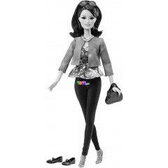 Barbie - Fashionista bartnk, divatbabk - ris szempillval, lila virgos felsben