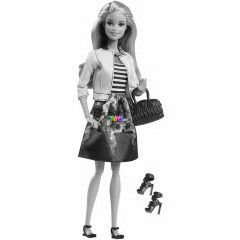 Barbie - Fashionista bartnk, divatbabk - ris szempillval, virgos szoknyban