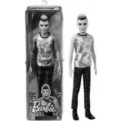 Barbie Fashionistas bartok - Barna haj baba kocks nadrgban