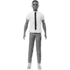 Barbie Fashionistas - Barna br Ken, fehr ingben
