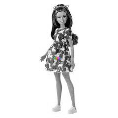 Barbie Fashionistas - Cica ruhs, alacsony Barbie