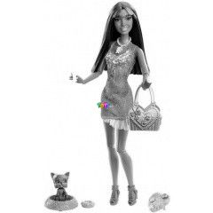 Barbie - Fashionistas divatos Nikki kiskutyval