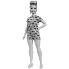 Barbie Fashionistas - Duci baba rzsos ruhban