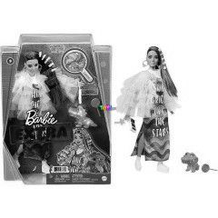 Barbie Fashionistas - Extravagns barna haj baba srga kabtban krokodillal