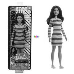 Barbie Fashionistas - Fekete haj Barbie cskos ruhban