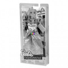 Barbie - Fashionistas ruhk - Zld-ezst csillog ruha