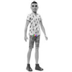 Barbie Fashionistas - Vkony Ken baba kaktusz plban