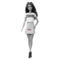 Barbie Fashionistas - Vrs haj baba, Szivrvny mints plban