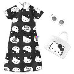Barbie Hello Kitty - Piros mints ruha kiegsztkkel