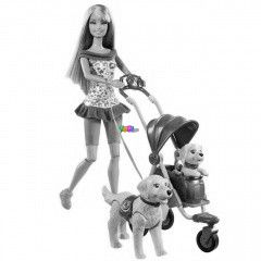 Barbie kutyastltat szett