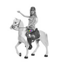 Barbie - Lovas szett babval